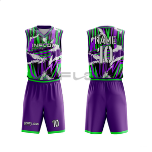 Conjunto de Uniforme de Baloncesto Profesional, Diseña Tu Propio Uniforme de Baloncesto, Ropa de Baloncesto Reversible Personalizada para Hombre - Product Image 4