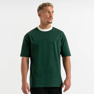 Camisetas de Hombre de Alta Calidad de Fábrica, 100% Algodón Pima, Lisas, Casuales, Cuello Redondo, Manga Corta, Transpirables - Product Image 2