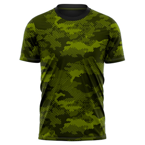 Camiseta de Fútbol Sublimada para Hombre, Manga Corta, Cuello en V, Absorbe la Humedad, 100% Poliéster, Cierre con Hebilla en T, Ajuste Atlético - Product Image 1