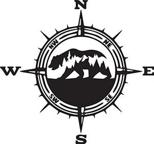 Mountain <b>Car</b> Sticker Black Pack of 2 6x2 Inch Waterproof Mountain Viny <b>Decal</b> for <b>Car</b> Door Window Hood & Bumper Self - Product Image 2