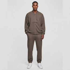 Conjunto de Chándal de 2 Piezas Personalizado de Alta Calidad con Botones para Hombre, Traje Deportivo para Ropa Urbana, Servicio Completo de Fábrica OEM - Product Image 5