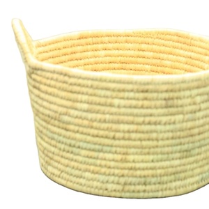 2026 Date Leaf Straw <b>Basket</b> Handmade New Eco-friendly Material Handmade Storage Premier Housewares Natural <b>Round</b> Natural product - Product Image 5