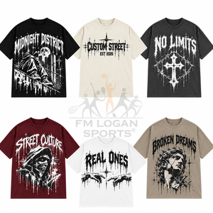 T-shirt graphique streetwear surdimensionné personnalisé, 100 % coton épais, écologique, respirant, épaules tombantes, imprimé gothique vintage - Product Image 4