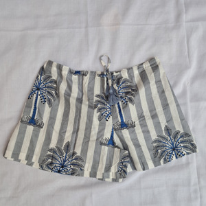 Pantalones Cortos de Algodón Estampado de Primera Calidad con Cintura Elástica y Cordón Ajustable, Ropa Casual para Mujer - Product Image 3