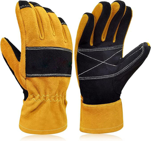 Gants de pompier de haute qualité dotés d'une protection thermique, de coutures durables et d'un mouvement flexible des doigts pour une fiabilité accrue - Product Image 6