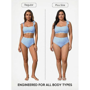 Solid Trader Hermoso Traje de Baño de Verano para Mujer, Talla Regular, Secado Rápido, Tejido Transpirable y Suave, Ropa de Playa - Product Image 3
