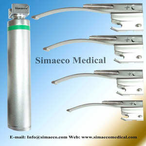 Laryngoscope à fibre optique McIntosh SET de 4 lames avec 4 lampes - Product Image 6