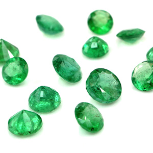 Esmeraldas naturales de Zambia calibradas, redondas de 3 mm, piedras preciosas facetadas sueltas para la fabricación de joyas, listas para usar. - Product Image 1
