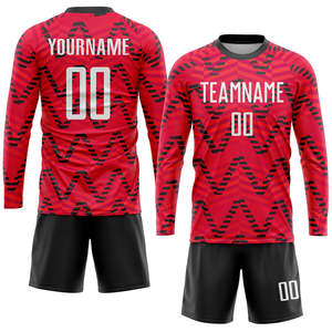 Conjunto de Uniforme de Fútbol Sublimado Personalizado, 100% Poliéster, Secado Rápido, Transpirable, Jersey y Pantalones Cortos, Kit de Entrenamiento para Equipo, Uniforme al por Mayor OEM - Product Image 2