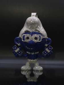 Custom Iced Cartoon Pendant Solid 925 Silver Rhodium Plated 25ct Lab Grown Pave Set Diamond Hip Hop Jewelry - Product Image 6