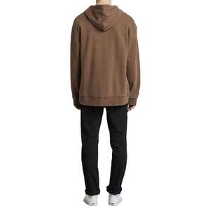 Sweat à capuche zippé personnalisé pour homme 100 % coton, en molleton bouclette de haute qualité, vierge, épais - Product Image 3