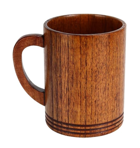 แก้วน้ำไม้ทำมือ ดีไซน์สวยงาม เหมาะสำหรับชา กาแฟ ใช้ในครัวและบนโต๊ะอาหาร ราคาดี - Product Image 5
