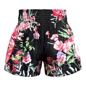 Shorts de boxe unisexes personnalisés en usine, finition satinée, sublimation, taille élastique, séchage rapide, vente en gros, OEM, usine OEM - Product Image 2