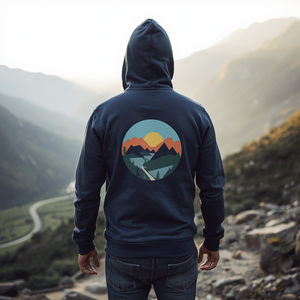 Sudadera con Capucha con Diseño de Paisaje de Valle, Sudadera de Felpa de Algodón con Estampado Natural, Personalización OEM ODM - Product Image 4