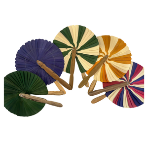 Éventail artisanal en feuilles de coco naturelles du Vietnam, accessoire rafraîchissant pour la plage, les voyages, les festivals, la décoration de mariage et les cadeaux - Product Image 1