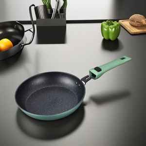 Juego de Sartenes de Aluminio con Revestimiento de Acero Inoxidable, Compatible con Inducción, con Mango de Plástico, Capacidad de 1-2L, Utensilios de Cocina - Product Image 3