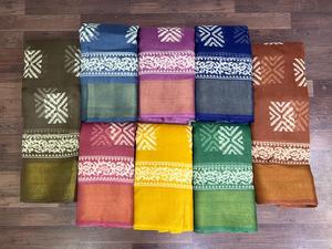Tela de Algodón Bordada y Tejida de Peso Medio, Material de Secado Rápido para Prendas de Vestir, Blazers, Trajes, Vestidos, Saris, para Niñas y Mujeres, Artículos en Stock - Product Image 1