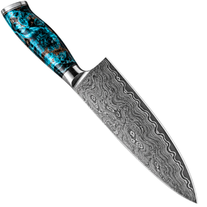 Couteau de Chef de Luxe en Acier Damas avec Manche en Bois – Couverts de Cuisine Haut de Gamme – Fournisseur Grossiste Exportateur - Product Image 2