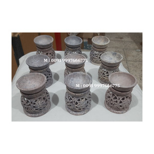 Design étonnant dans une nouvelle couleur élégante polie motif de luxe stéatite sculpture arôme brûleur à mazout de décoration et but de cadeaux - Product Image 5