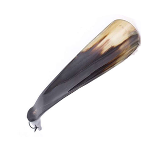 Calzador de cuerno de búfalo y buey auténtico hecho a mano, el más vendido, con correa de cuero, precio de fábrica, India - Product Image 5