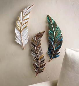 Hot Seller Modern Traditional Hanging <b>Leaf</b> Metal Wall <b>Art</b> Customizable Size Luxury High Quality Home Decor From India - Product Image 6