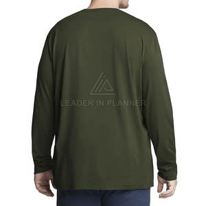 Camiseta de Manga Larga con el Mejor Precio y MOQ Bajo, Estilo Urbano, 100% Algodón, Corte Holgado, Estampada, para Hombre - Product Image 3