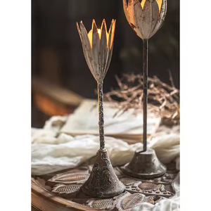 Candelabro decorativo de hierro para boda Candelabro de latón - Product Image 1