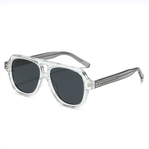 RTS Fashionable High Quality Square PC Frame with CP Temples TAC Polarized <b>Sunglasses</b> for Men and Women 2026 Trends - Product Image 3
