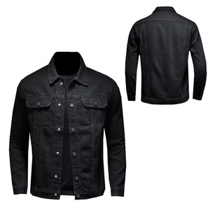 Veste en jean pour homme, imprimé intégral, 100% lavable, design basique, collection hiver, effet usé. - Product Image 6