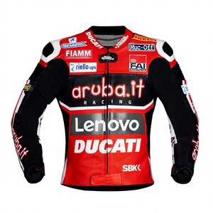 Chaqueta de Motociclismo Scott Redding WSBK, Personalizada Rucati, de Cuero de Canguro, con Certificación MotoCP CE, Chaqueta Profesional para Hombre - Product Image 1