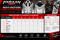 Veste en cuir noir pour homme, style western, avec franges et clous, en cuir véritable, pour le rodeo et le ranch, prix de gros personnalisé