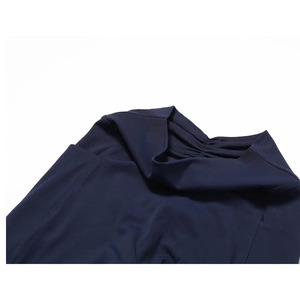 Ensemble de yoga 3 pièces bleu marine : Crop top dos nageur à col carré, Legging taille haute longueur intégrale, sans couture, en Spandex/Nylon extensible dans les quatre sens - Product Image 6