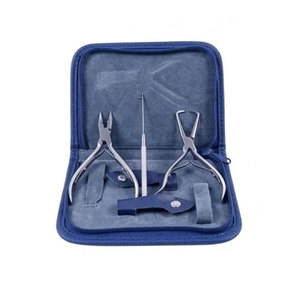 Premium Quality Hair Extensions Tools Kit with Stainless Steel Pliers <b>Beading</b> Jar Silicone Lined Micro Rings Pulling <b>Needle</b> Hook - Product Image 1