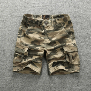 Shorts Cargo Camouflage Décontractés pour Hommes – Style Américain, Confortables, Tendance Jeunesse, Idéaux pour l'Extérieur et la Plage - Product Image 2