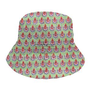 Sombrero tipo pescador acolchado informal para mujer, de algodón con estampado a mano, unisex, de moda, superventas, diseño urbano, para exteriores - Product Image 5