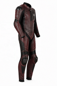 X Buffalo One-Piece Leather Motorcycle <b>Suit</b> | Black <b>Red</b> Unique Color | X Logo | OEM ODM Manufacturer | Premium Design Quality | - Product Image 2