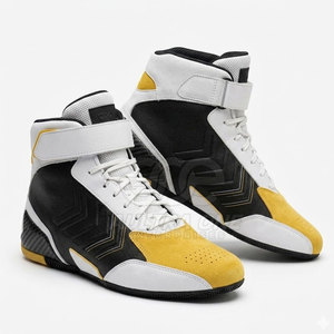 Chaussures de course automobile pour hommes, légères, ignifuges, personnalisables, tissu respirant, semelle antidérapante, performance professionnelle sur piste - Product Image 4