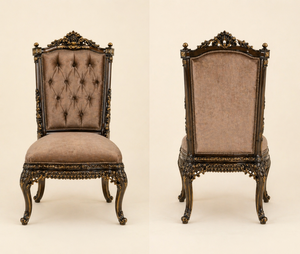 New Neapolitan Style Teak Wood Dining Set Classic Brown 8-Seater Dining <b>Table</b> <b>Chairs</b> Durable <b>Foldable</b> Customizable Dining Room - Product Image 2