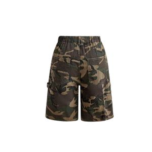 Custom Mens Multi Pocket Cargo <b>Denim</b> Shorts Vintage Wash Drawstrings Straps Baggy Streetwear Y2K Oversized Wide Leg Jorts Shorts - Product Image 5
