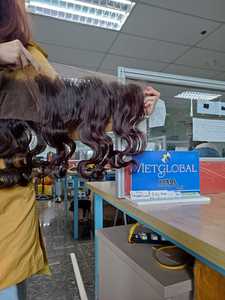 Extensions de cheveux ondulés 13x4 transparents brun foncé #4 couleur 100% cheveux humains bruts cambodgiens Machine Double trame Premium - Product Image 2