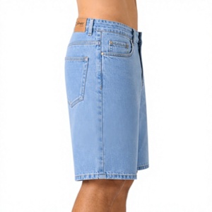 <b>Men</b> Denim Shorts Classic Casual <b>Stretch</b> Fit Lightweight Durable Cotton Summer Everyday Wear Comfortable Fashion Shorts - Product Image 6
