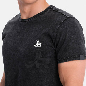 Camiseta Casual para Hombre con Lavado Ácido, Suave, de Primera Calidad, Estilo Urbano, Transpirable, Corte Holgado - Product Image 4