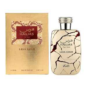 Perfume HAWAS LAVA GOLD 100ml de RASASI Original Dubai Árabe Eau de Parfum de Larga Duración para Hombre - Product Image 1