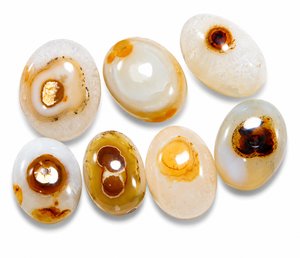 Yemeni <b>Aqeeq</b> Sulemani Hakik Natural Eye Agate Cabochon Oval Shape Loose Gemstone for Jewelry Making - Product Image 2