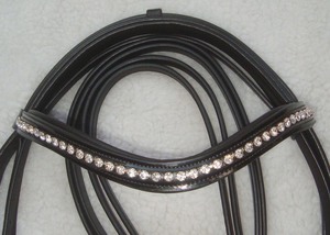 Accesorios de equitación de cuero genuino, conjunto de doble brida para deporte ecuestre, equipo de montar a caballo al mejor precio al por mayor. - Product Image 3
