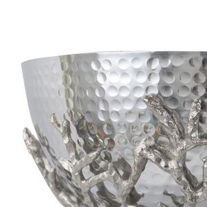 Cuenco de Metal Hecho a Mano con Diseño de Rama de Coral, Estilo Contemporáneo para Uso Decorativo - Product Image 2