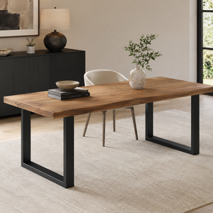 Pieds de table à manger carrés en acier inoxydable robuste, style Mid-Century, installation facile, OEM/ODM, marque EDPTBL000 - Product Image 1
