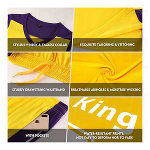 Ensembles d'uniformes de basketball respirants et à séchage rapide, cousus avec soin, blanc et noir, design par sublimation personnalisé, maillot et short - Product Image 3