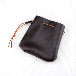 Pochette à dés en cuir, pochette à cordon en cuir, pochette à monnaie multifonctionnelle pour hommes et femmes - Product Image 1