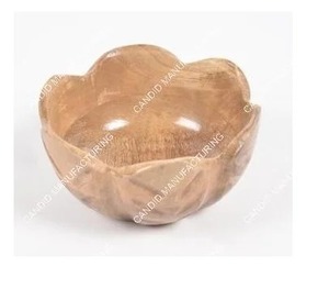 Tazón de Ensalada de Madera con Acabado Natural, Tazón para Mezclar Hecho a Mano, Tazón Ligero para Servir en la Cocina del Hogar - Product Image 3